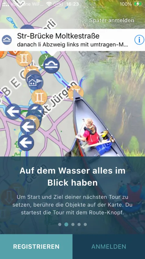 Behalte auf dem Wasser alles im Blick