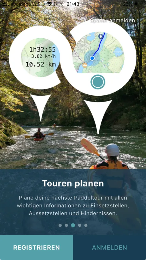 Plane deine Paddeltouren